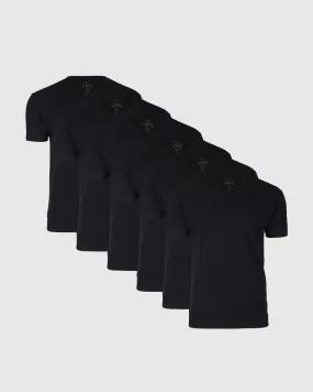 All Black V-Neck Tee 6-Pack