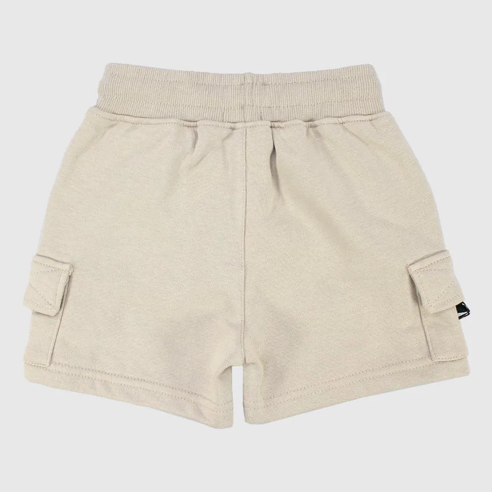 Beige Comfy Cotton Shorts