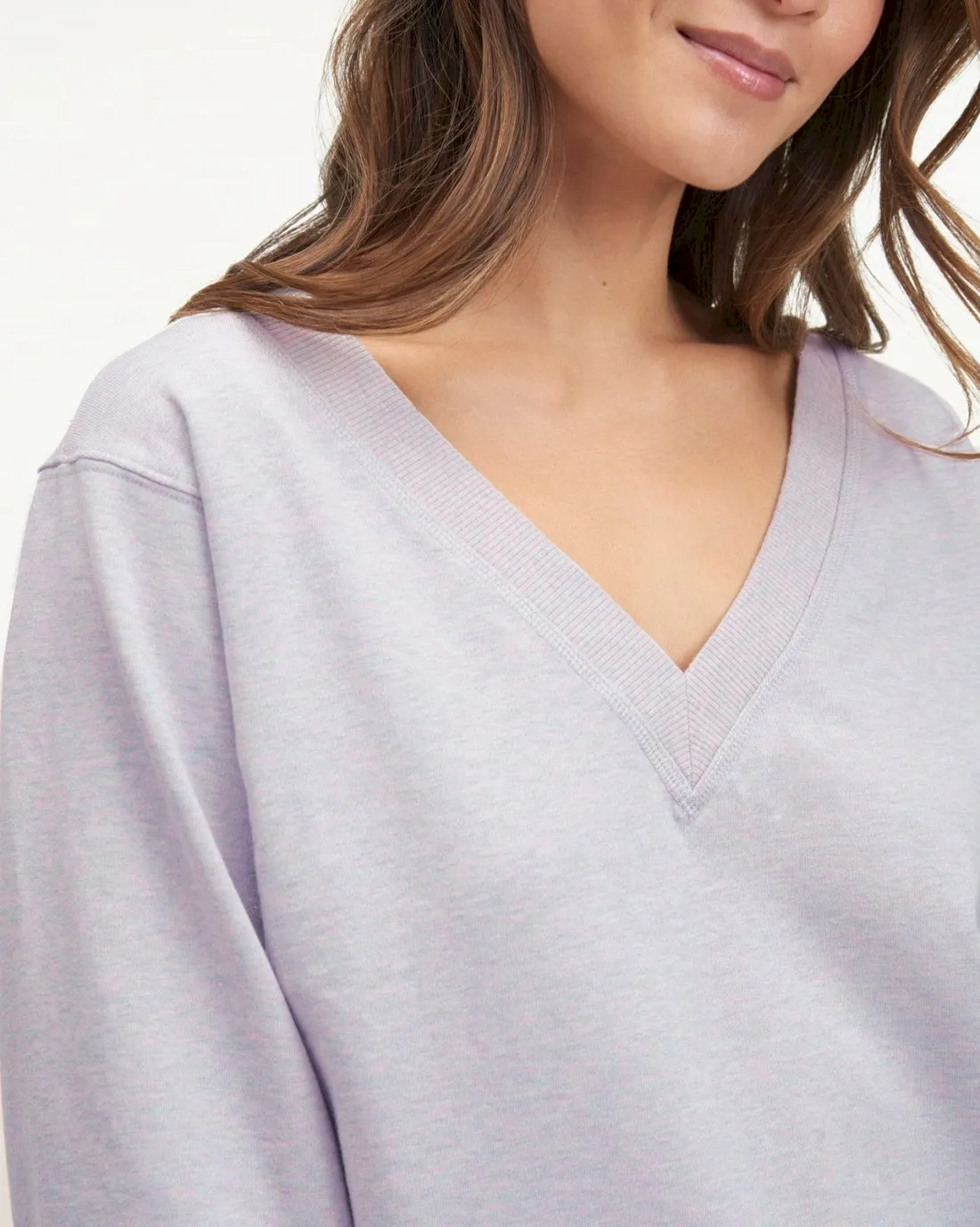 Botanical Dyed V-Neck Pullover