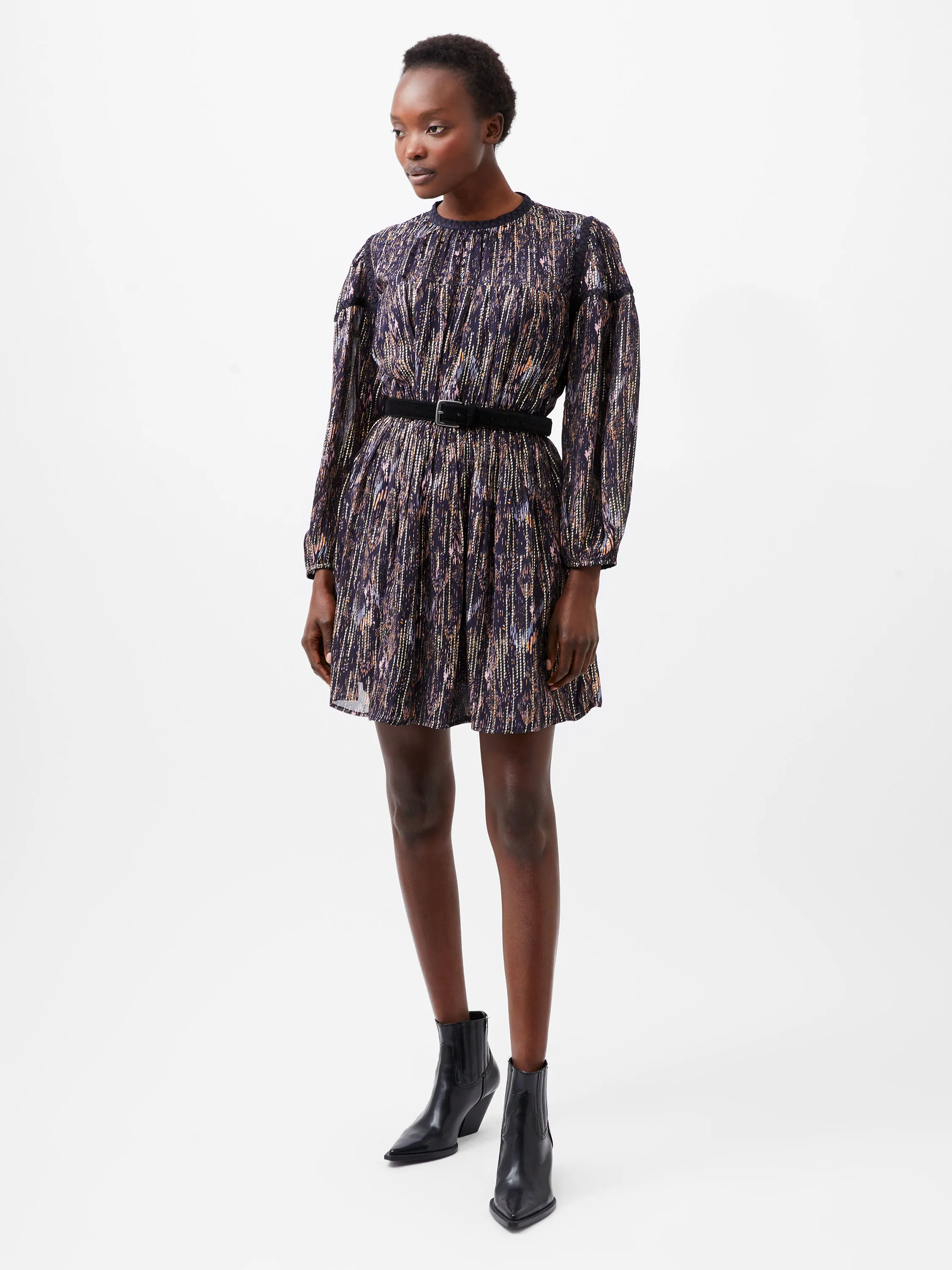 Carissa Lurex Jacquard Sequin Mini Dress