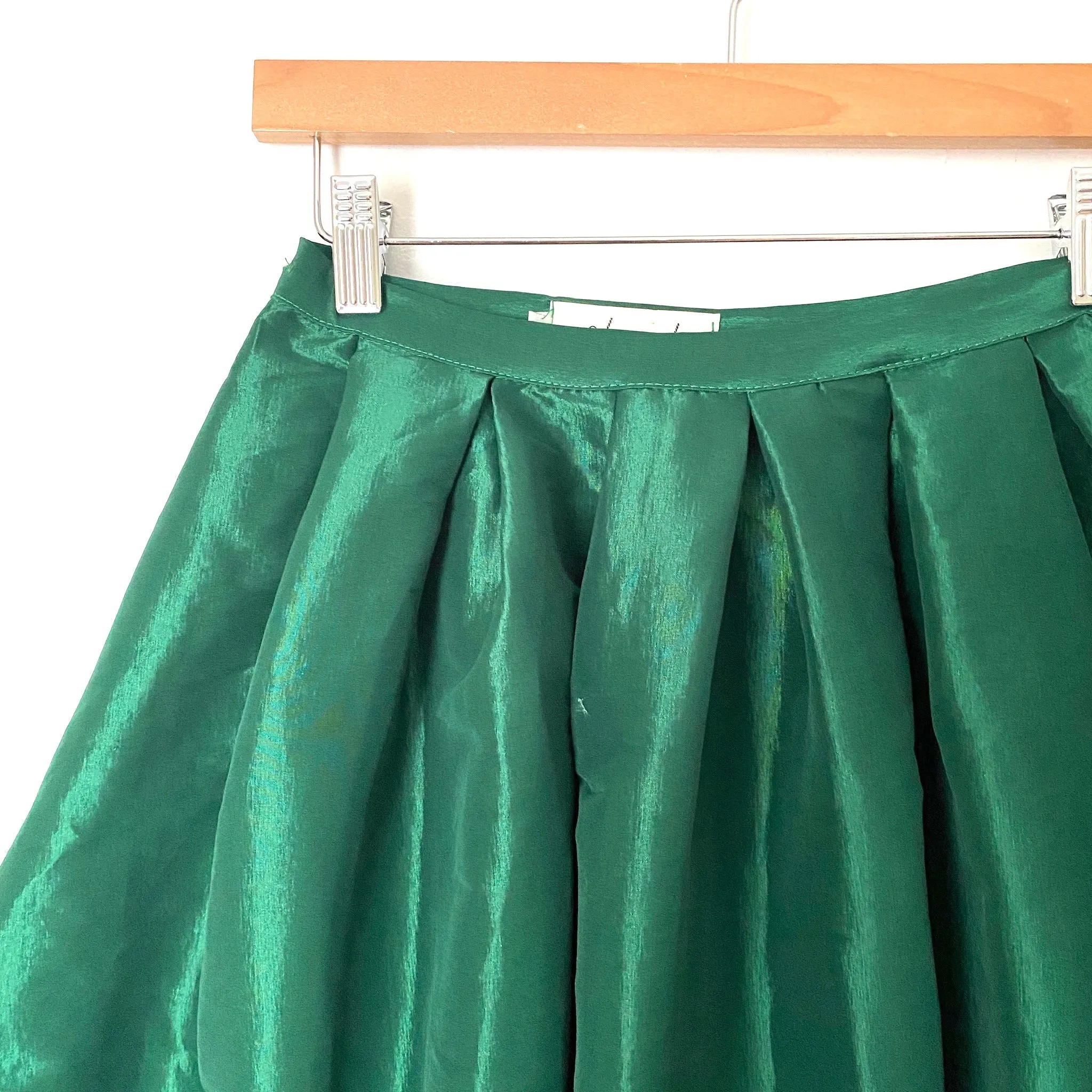 Chicwish Green Pleated Skirt- Size M (see notes)