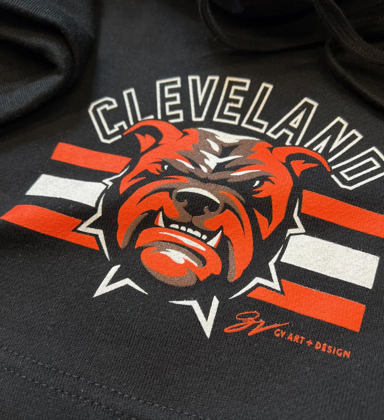 Cleveland Football Dawg Sweat Shorts with Pockets