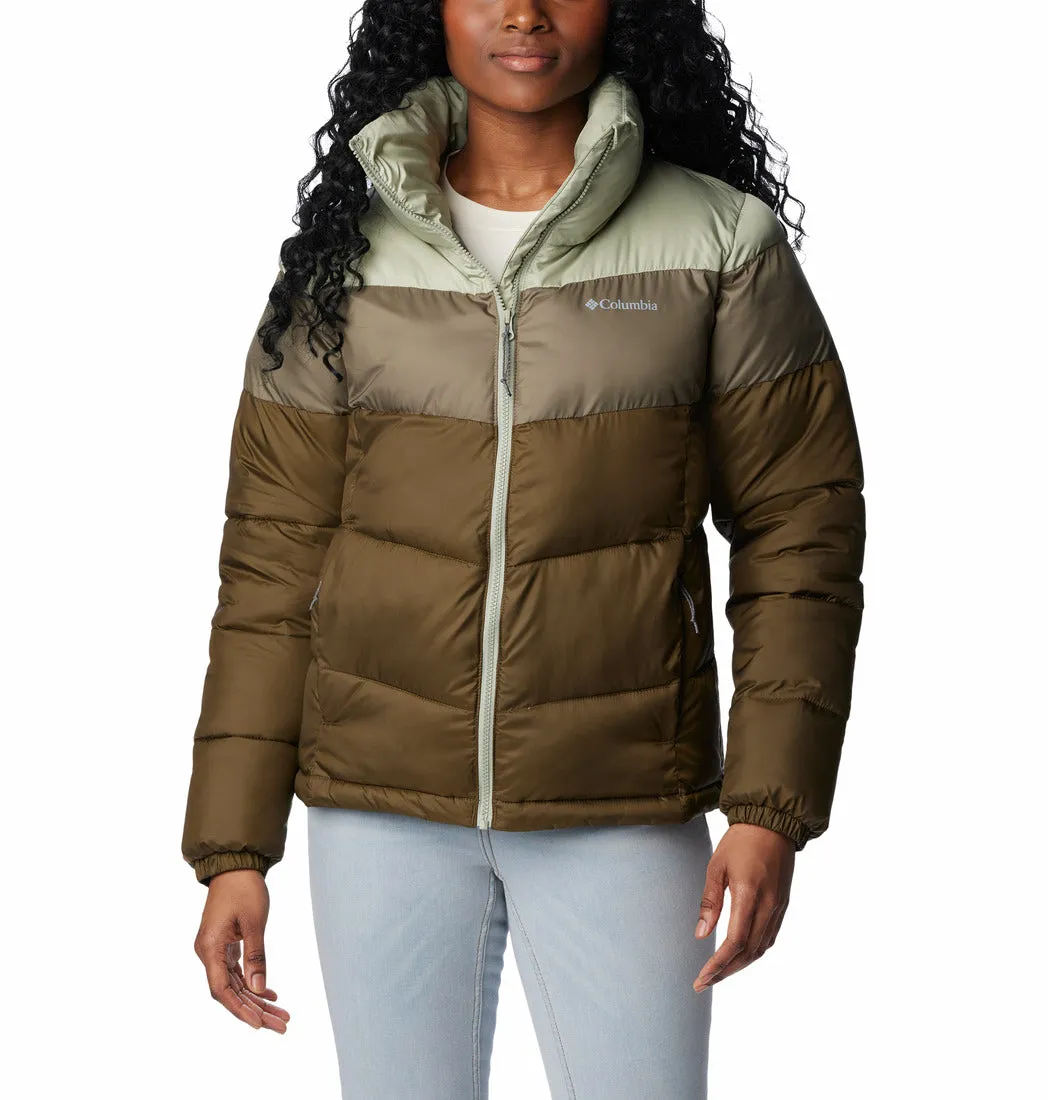 Columbia Womens Puffed Color Block Full Zip Jacket