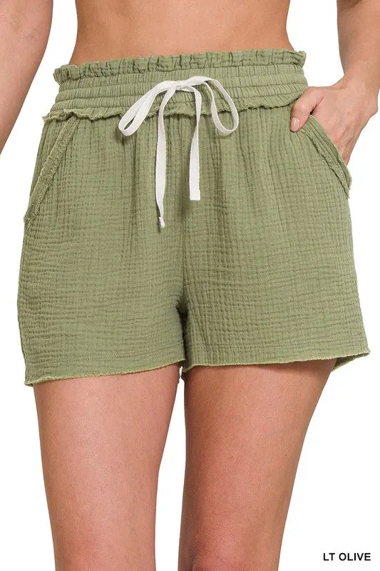 Comfy Era Drawstring Waist Shorts