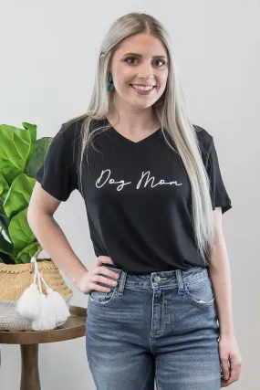 Dog Mom V-Neck Tee