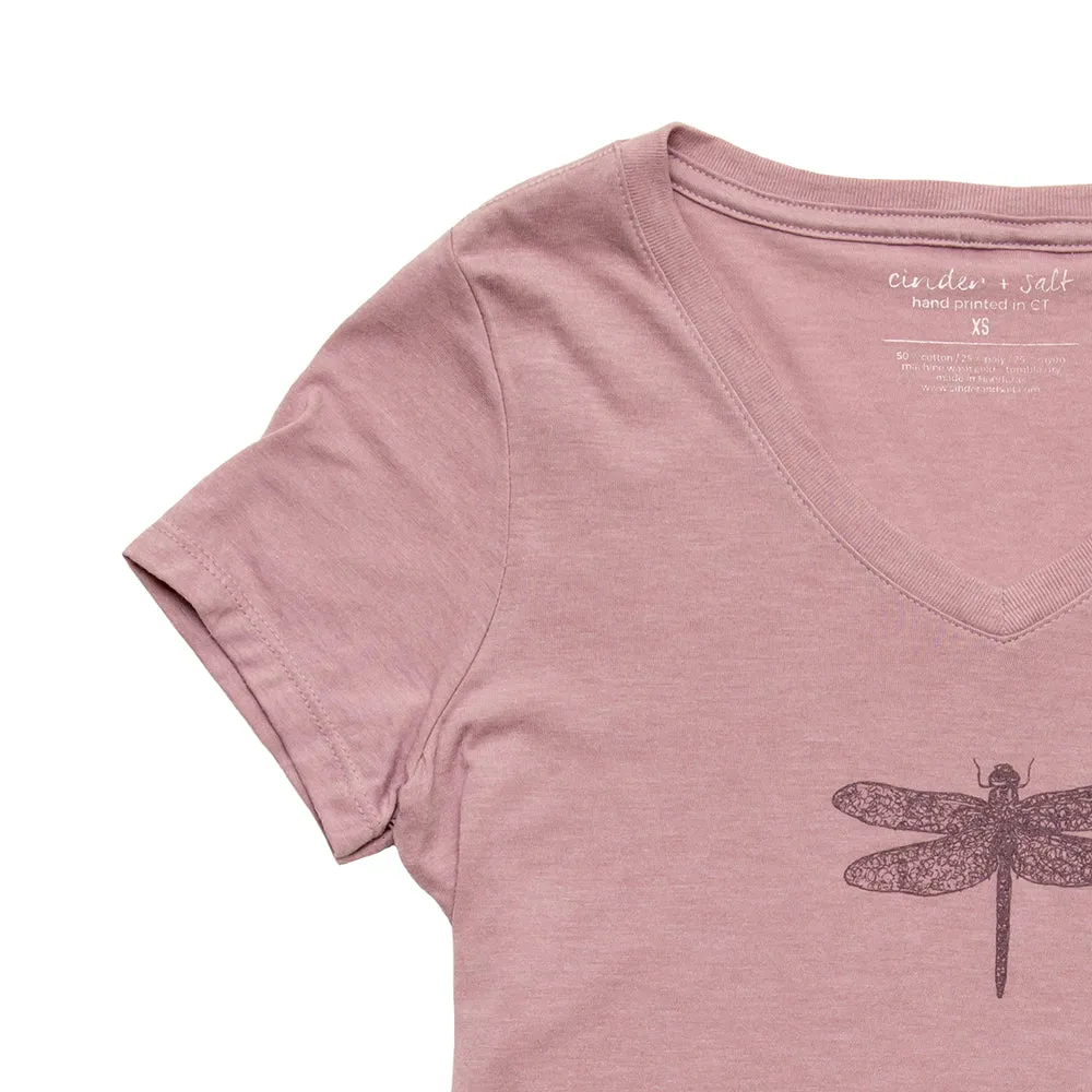 Dragonfly V-Neck Tee