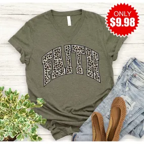 Faith Leopard V-Neck - 9