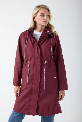 Marc Angelo Longline Raincoat MA25002 Wine