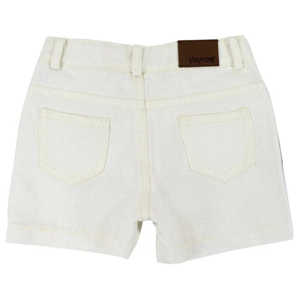 Off-white Gabardine Shorts