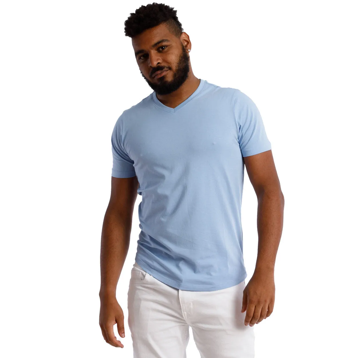 Organic V-Neck T-Shirt 6 Pack / Seaside