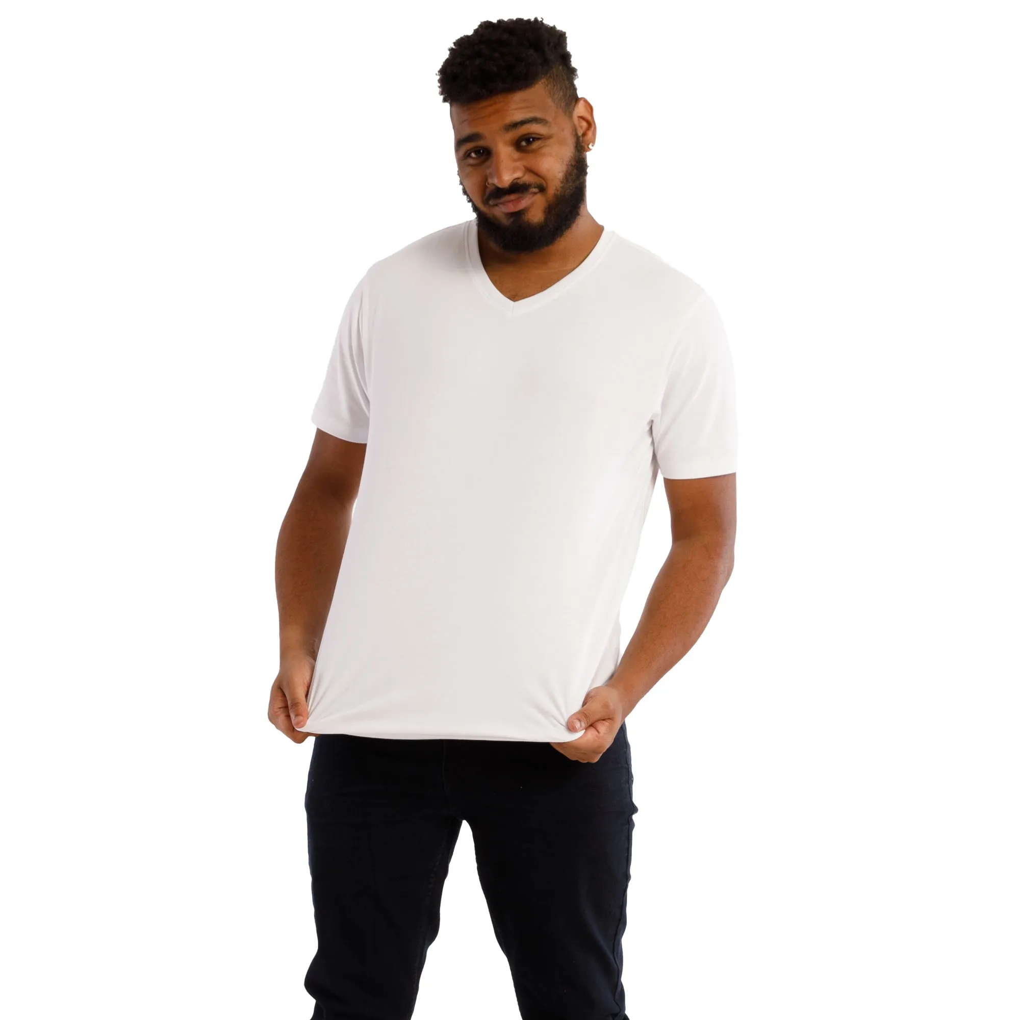 Organic V-Neck T-Shirt / White