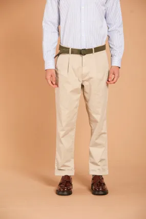 Pinces 22 pantalone chino uomo in gabardina relaxed fit