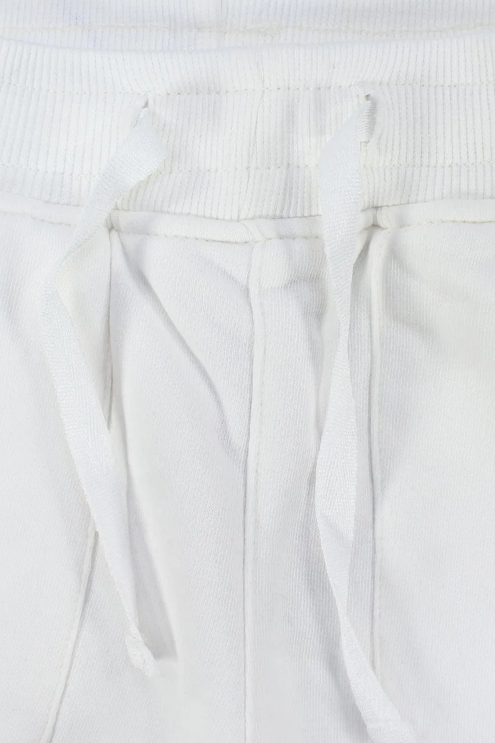 Unisex White Comfy Shorts